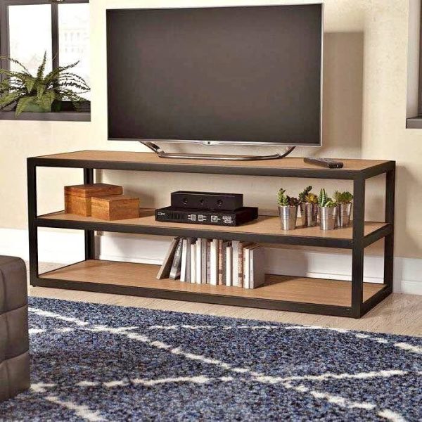 Rack para TV Simple con Repisas Inferiores